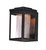 Salon LED 6 Inch Outdoor Wall Lantern – Black