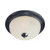 Essentials 15.5 Inch Flush Mount Light – Black