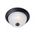 Essentials 11.5 Inch Flush Mount Light – Black