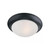 Essentials 12 Inch Flush Mount Light – Black
