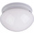 Essentials 7.5 Inch Flush Mount Light – White