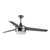 Trio 52 Inch Ceiling Fan – Satin Nickel / Black