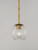 Branch 7 Inch Semi Flush Mount Light – Natural Aged Brass