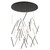 Chute 50-in Black LED Multi Pendant