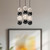 Onyx 3 Head Polished Nickel LED Multi Pendant