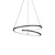 Twist 19-in Black LED Pendant