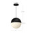 Monae 10-in Black LED Pendant