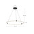 Bruni 40-in Black LED Pendant