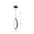 Hilo 5-in Black LED Pendant