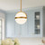 Globo 7-in Brushed Gold LED Pendant