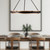 Duo 32-in Classic Black/Silver Shimmer LED Pendant