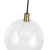 Bolla 5-in Brushed Gold LED Pendant