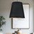 Calor 25-in Black Linen With Gold Parchment/Urban Bronze 3 Lights Pendant