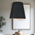 Calor 25-in Black Linen With Gold Parchment/Vintage Brass 3 Lights Pendant