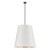 Calor 30-in Urban Bronze/White Linen With Gold Parchment 3 Lights Pendant