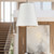 Calor 30-in Urban Bronze/White Linen With Gold Parchment 3 Lights Pendant