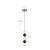 Onyx 5-in Polished Nickel LED Pendant