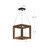 Morina 12-in Walnut LED Pendant