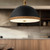 Doral 24-in Matte Black/Vintage Brass 3 Lights Pendant
