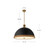 Doral 24-in Matte White/Vintage Brass 3 Lights Pendant
