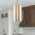 Anders 7-in Vintage Brass LED Pendant