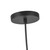 Marco 12-in,196-in Black/Opal Glass Socket Pendant