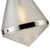 Willard 22-in Polished Nickel/Prismatic Glass 1 Light Pendant