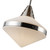 Willard 14-in Polished Nickel/Opal Matte Glass 1 Light Pendant
