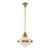 Willard 14-in Vintage Brass/Opal Matte Glass 1 Light Pendant