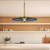 Kyoto 17-in Vintage Brass/Smoked Glass LED Pendant