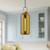 Soji 5-in Aged Gold/Copper Glass 1 Light Pendant