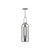 Soji 6-in Brushed Nickel/Smoked Solid Glass 1 Light Pendant