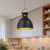 Waldo 11-in Aged Gold/Matte Black 1 Light Pendant