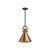 Emerson 11-in Matte Black/Aged Gold 1 Light Pendant