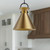 Emerson 18-in Matte Black/Aged Gold 1 Light Pendant