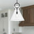 Emerson 18-in Matte Black/Clear Glass 1 Light Pendant