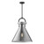 Emerson 18-in Matte Black/Smoked 1 Light Pendant
