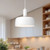 Adriano 10-in White 1 Light Pendant