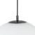 Marco 12-in,196-in Black/Opal Glass LED Pendant
