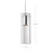 Champagne 4-in Chrome LED Pendant