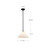 Serena 14-in Matte Black/Opal Glass 1 Light Pendant