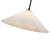 Serena 20-in Matte Black/Opal Glass 1 Light Pendant