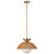 Perth 14-in Brushed Gold/Opal Glass 1 Light Pendant