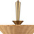 Bridgette 16-in Brushed Gold/Rattan Socket Pendant