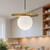 Plume 14-in Brushed Gold/Opal Matte Glass 1 Light Pendant