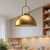 Harper 16-in Aged Gold 1 Light Pendant