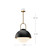 Harper 16-in Aged Gold/Opal Matte Glass 1 Light Pendant