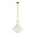 Harper 16-in White/Opal Glass Socket Pendant