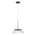 Magellan LED Pendant Light - 12-in - Black/Clear Acrylic Light Guide