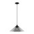 Mauer 15-in Matte Black/Smoked 1 Light Pendant